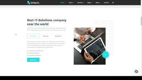 Intech - IT Solutions Company WordPress Theme startup it consulting Saeka