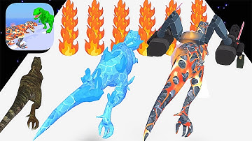 Dino Evolution Run 3D ​- All Levels Gameplay Android,ios (Part 1)