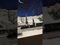 HO Union Pacific and EBT steam trains running on winter module! #modeltrains #hobby #shorts