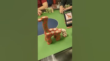 Sculpting Giraffe with Poker Chips #pokernight #casino #poker #shorts #pokervlog