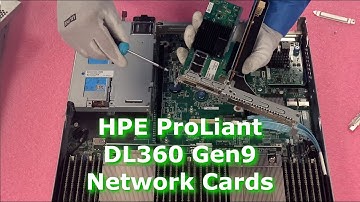HPE ProLiant DL360 Gen9 Server NICs | Network Card Options | FLOM and PCIe NIC Cards | Installation