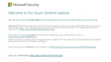 Azure Sentinel webinar: Data collection scenarios