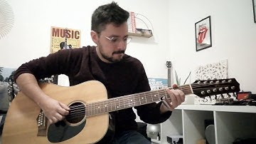 Blues on 12 strings guitar, twelve strings, slide guitar