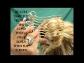 French Knot Hair Style with a hair comb