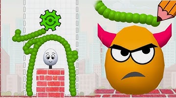 Draw To Smash logic puzzle brain game level 154 to 160 #gaming  #shorts #youtubeshorts  #shortfeed