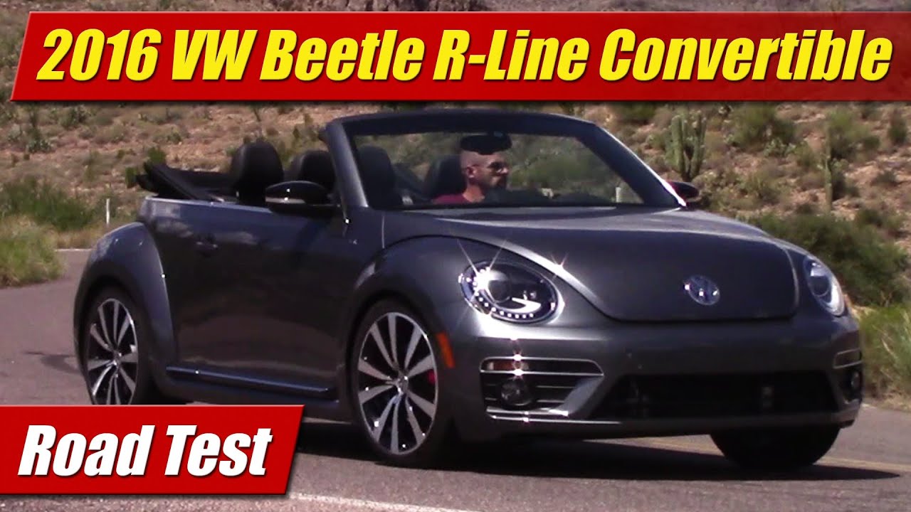 2016 Volkswagen Beetle R-Line Convertible: Road Test - YouTube