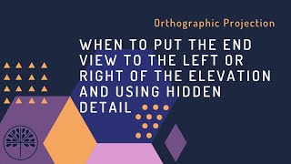 2 Orthographic Projection - When to put the End View to the Left or Right of the Elevation and using
