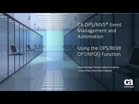 CA OPS/MVS® Best Practices: OPSINFO() Function - YouTube