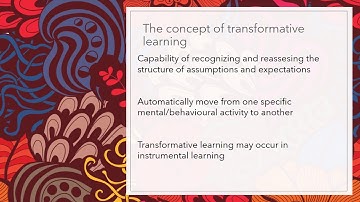 Transformative Learning chapter 8 presentation video