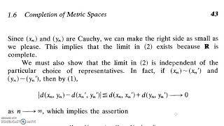 Functional Analysis Class 16: Construction of the Completion Space