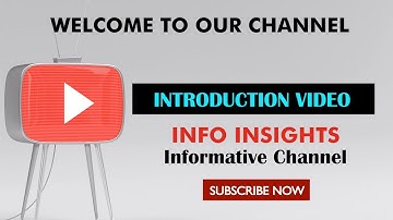 Introduction video | Info Insights | Informative Youtube Channel