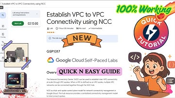 Establish VPC to VPC Connectivity using NCC #GSP1317 #qwiklabsarcade2025