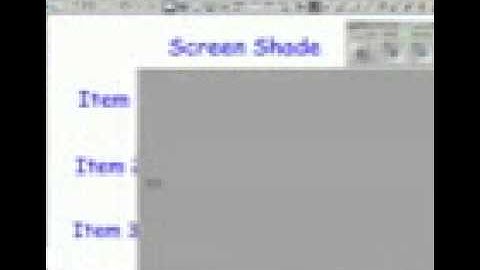Screen shade in Smart Notebook