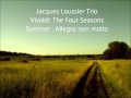 Jacques Loussier Trio  Vivaldi  The Four Seasons  Summer  Allegro non molto