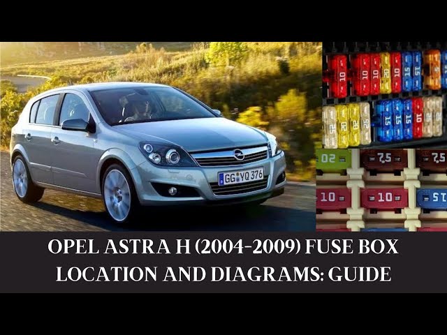 Opel Astra H (2004-2009) Fuses and Fuse box diagram and Location