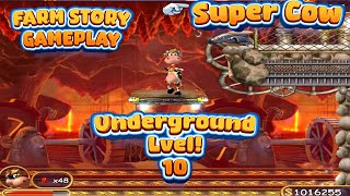 Super Cow 10-1 Underground Level Full Gameplay Walkthrough screenshot 4