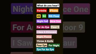Insane Sound Illusion With At Least 15 Interpretations Fortnite? Iphone? シ