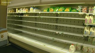 Empty aisle shelves found in Connecticut market as supply chain issues persist