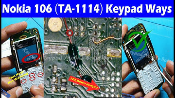 Nokia 106 123 and Down Button Not Work | Nokia TA-1114 Keypad Problem