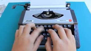 Typewriting - 1977 Olivetti Tropical Typewriter