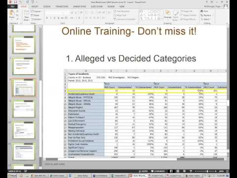 Data Warehouse Webinar: ITS Reports Update June 2015