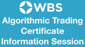 Algorithmic Trading Certificate Information Session - February 2025