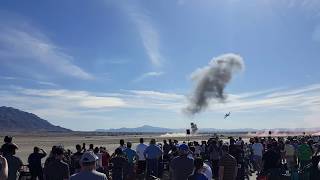 Simulated attack on Nellis Air Force Base, Airshow Air & Space exhibit 11/11/17. 