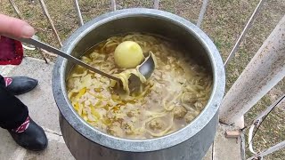 Əriştə. Soyuqdəymənın dərmanı -Traditional Azerbaijani Noodle soup.