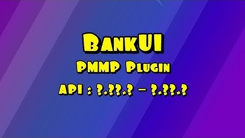 Minecraft | BankUI Plugin | PMMP Review