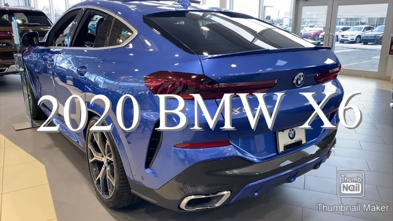 2020 BMW X6 40i M sport edition with Riverside Blue(walk around) - YouTube