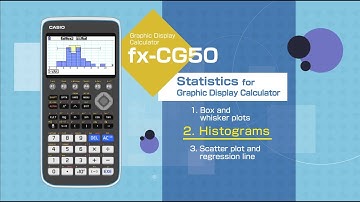 CASIO Graphic Display Calculator  －Statistics　2.Histograms