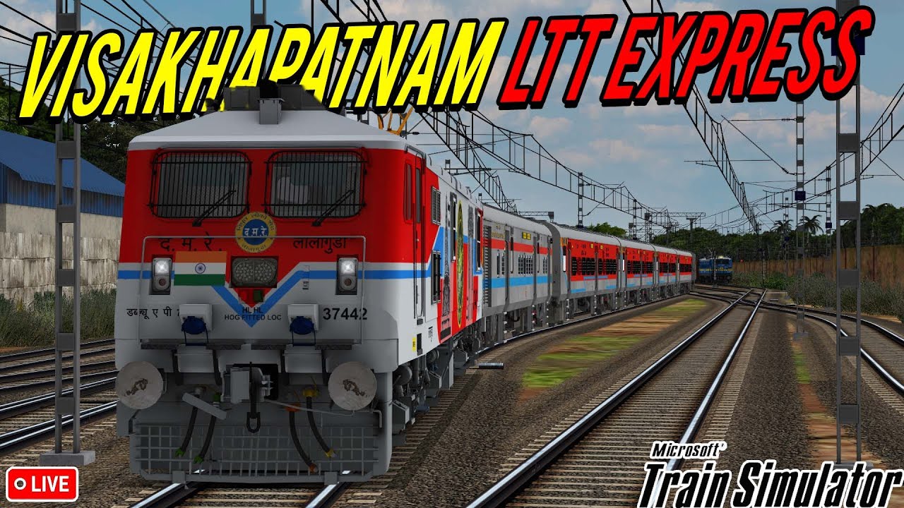 TELUGU MSTS 130KMPH ACTION 18519 VSKP-LTT EXPRESS | TSCR V2