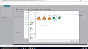 Bulk User Upload on Moodle