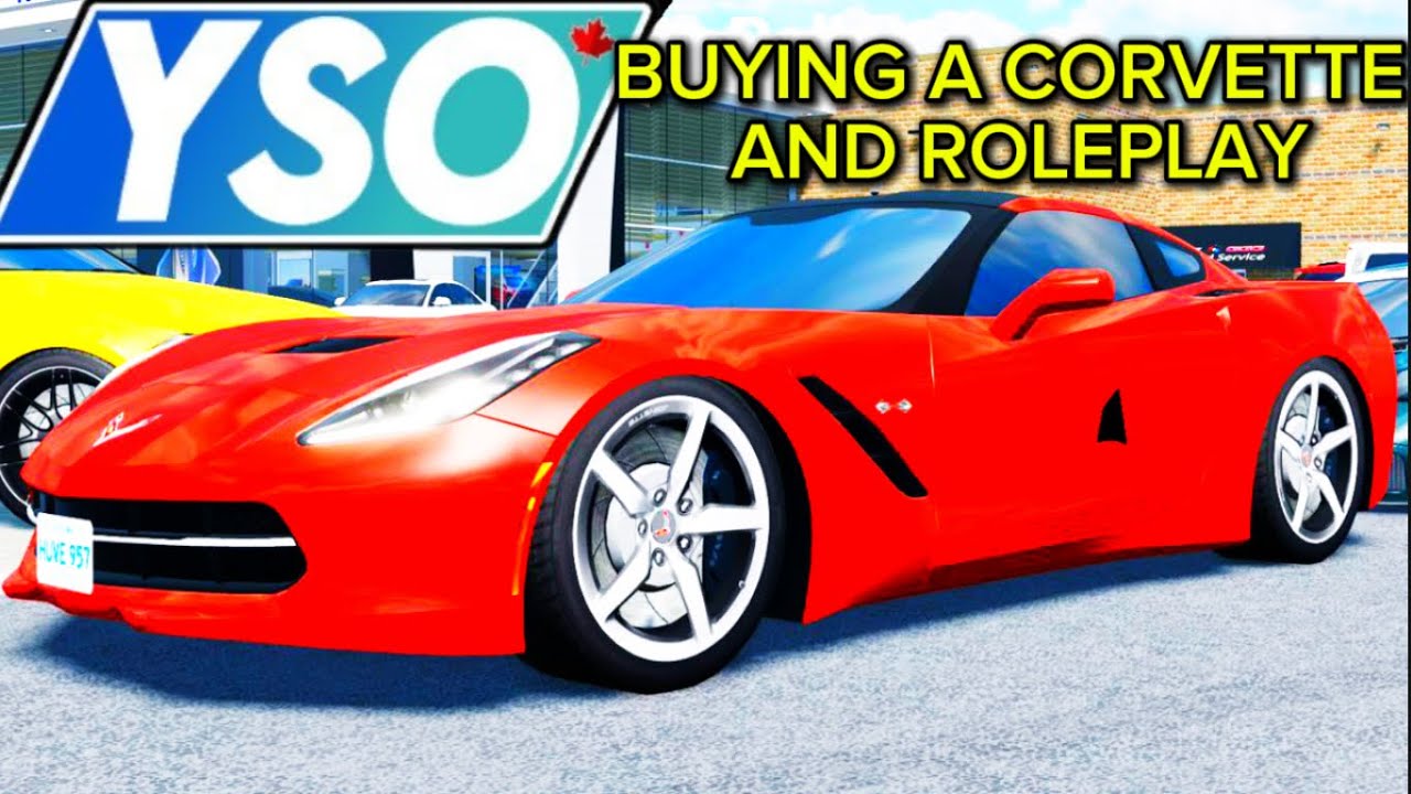 BUYING A CORVETTE AND DOING A ROLEPLAY IN YOUNG STREET, ONTARIO ROBLOX