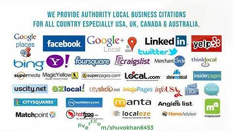 Local Citation, Local SEO, Local Listings, Directories Submission