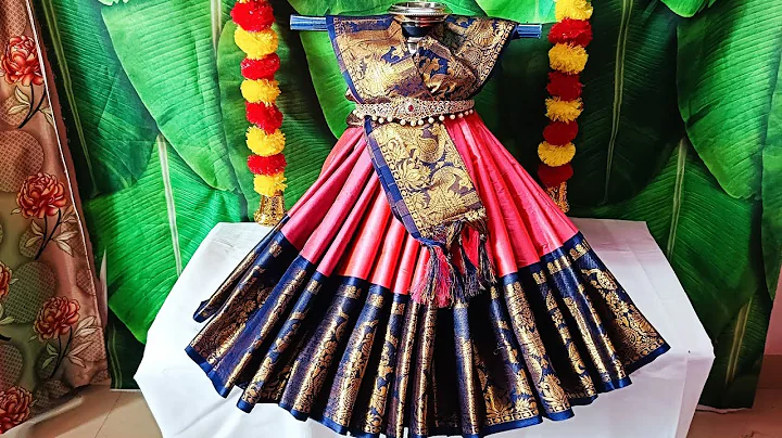 Quick and Easy Varamahalakshmi Saree Draping 🪷 How to Drape Saree for Varamahalakshmi #trending#diy