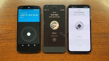 GOOGLE Nexus 5 vs Pixel vs Pixel 4a Incoming Calls Android 6 vs 10 vs 12