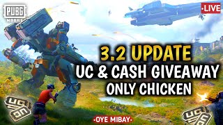 3.2 UPDATE | UNLIMITED UC GIVEAWAY- PUBG MOBILE LIVE CUSTOM ROOM #cashgiveaway #pubg #pubgmobilelive