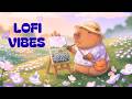 Romantic Summer on the Slopes of Nemophila Hill🎨Capypara&Gentle Lofi Music to Help you Relax/Unwind