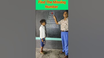 Find the missing number /innovative ideas #education #maths #students #ytshorts #youtubeshrorts