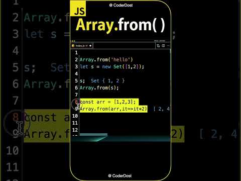 ARRAY.from function in javascript - JavaScript Interview Questions #reactjs #javascript