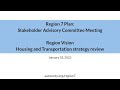 SAC Region Plan Meeting | Region 7 | January 18, 2023