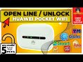 OPEN LINE UNLOCK HUAWEI MOBILE POCKET WIFI TO ANY NETWORK EASY TUTORIAL GLOBE TO SMART 