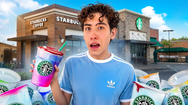 MEZCLE TODOS LOS STARBUCKS PARA HACER SOLO UNO 😱 | Leo Study
