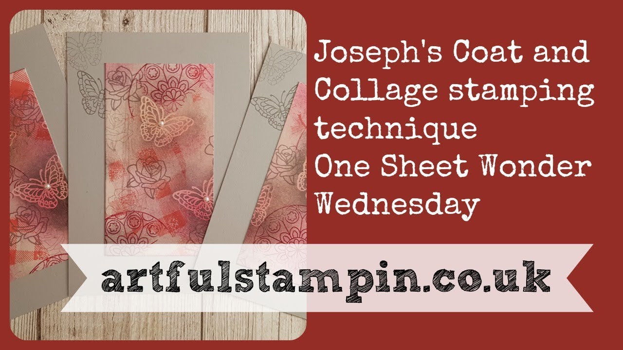 {Alternative Joseph's coat technique with collage stamping} stamps for teachers