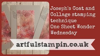 {Alternative Joseph's coat technique with collage stamping}