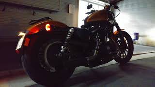 一国サイクルワークス オリジナル スポーツスター用 ターンアウトマフラー  Part1