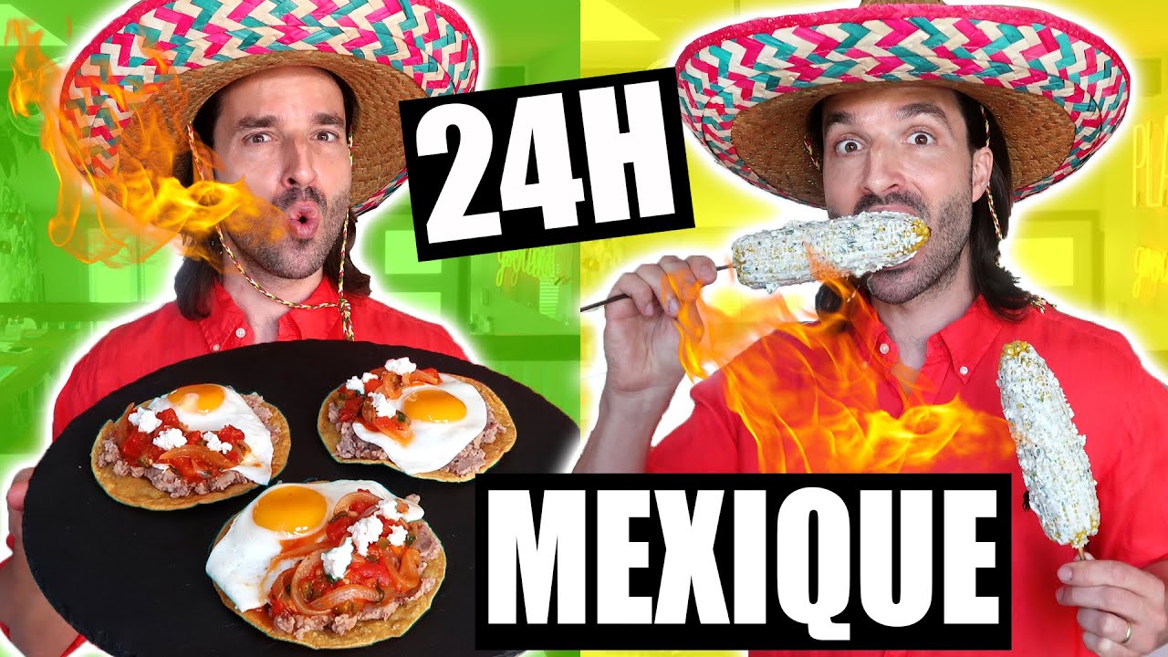 Je mange que des RECETTES MEXICAINES pendant 24h - CARL IS COOKING