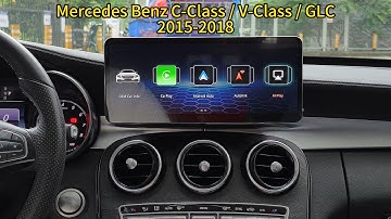 Installation Mercedes Benz C-Class Linux screen | V-Class GLC Linux CarPlay Android Auto install