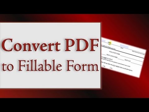 Convert Form To Pdf Fillable